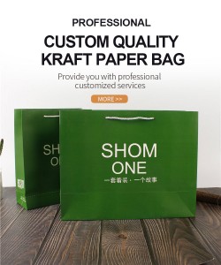 green paper bag