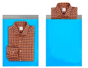blue poly mailer