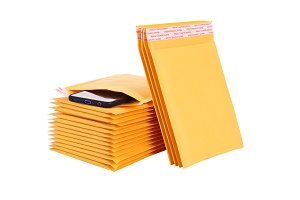 yellow bubble mailer